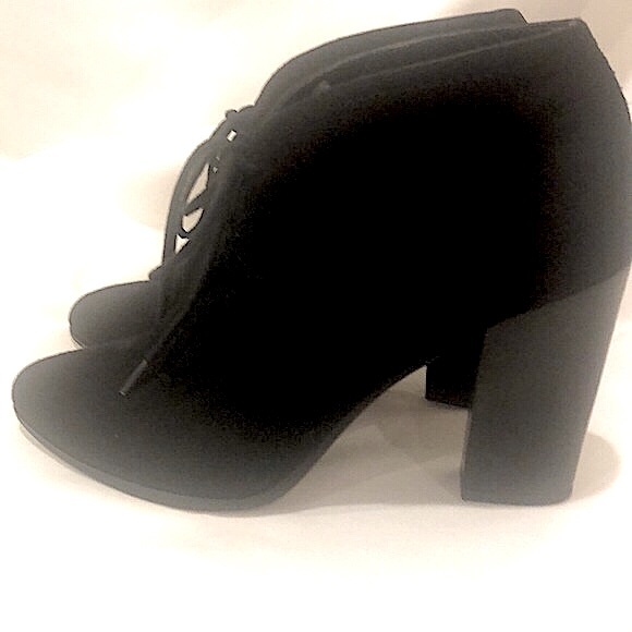 Franco Sarto Black Suede Boots - Picture 4 of 8